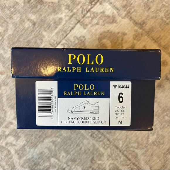 Polo Ralph Lauren Baby - Heritage Court II Toddler Slip-ons - Toddler Boys Sz 6T - Picture 5 of 5